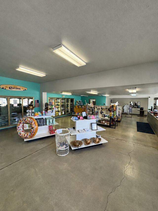 Inside the general store at The Cove